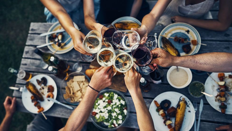 People eating food